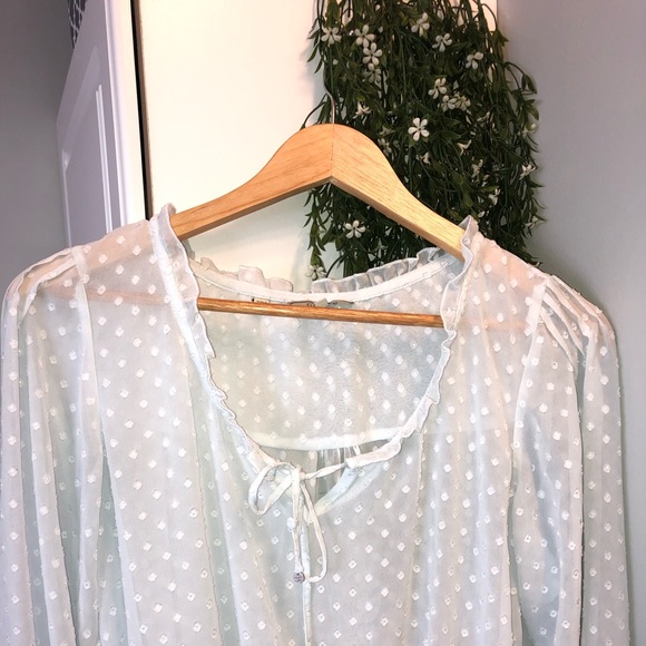 GUESS baby blue blouse - Picture 6 of 8
